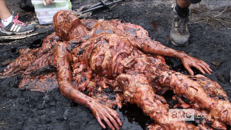 Illustration for article titled The Streets Are Paved With Half-Melted Zombies In A Tense Walking Dead
